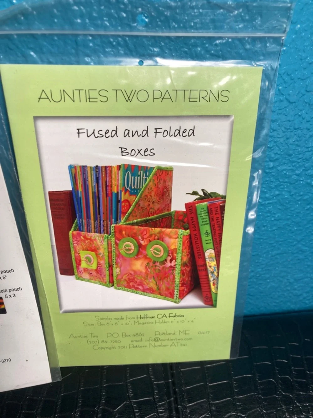 3 Patterns: The Nappy Bag by Amy Butler,‎ Zip It, and Fused and Folded Boxes
